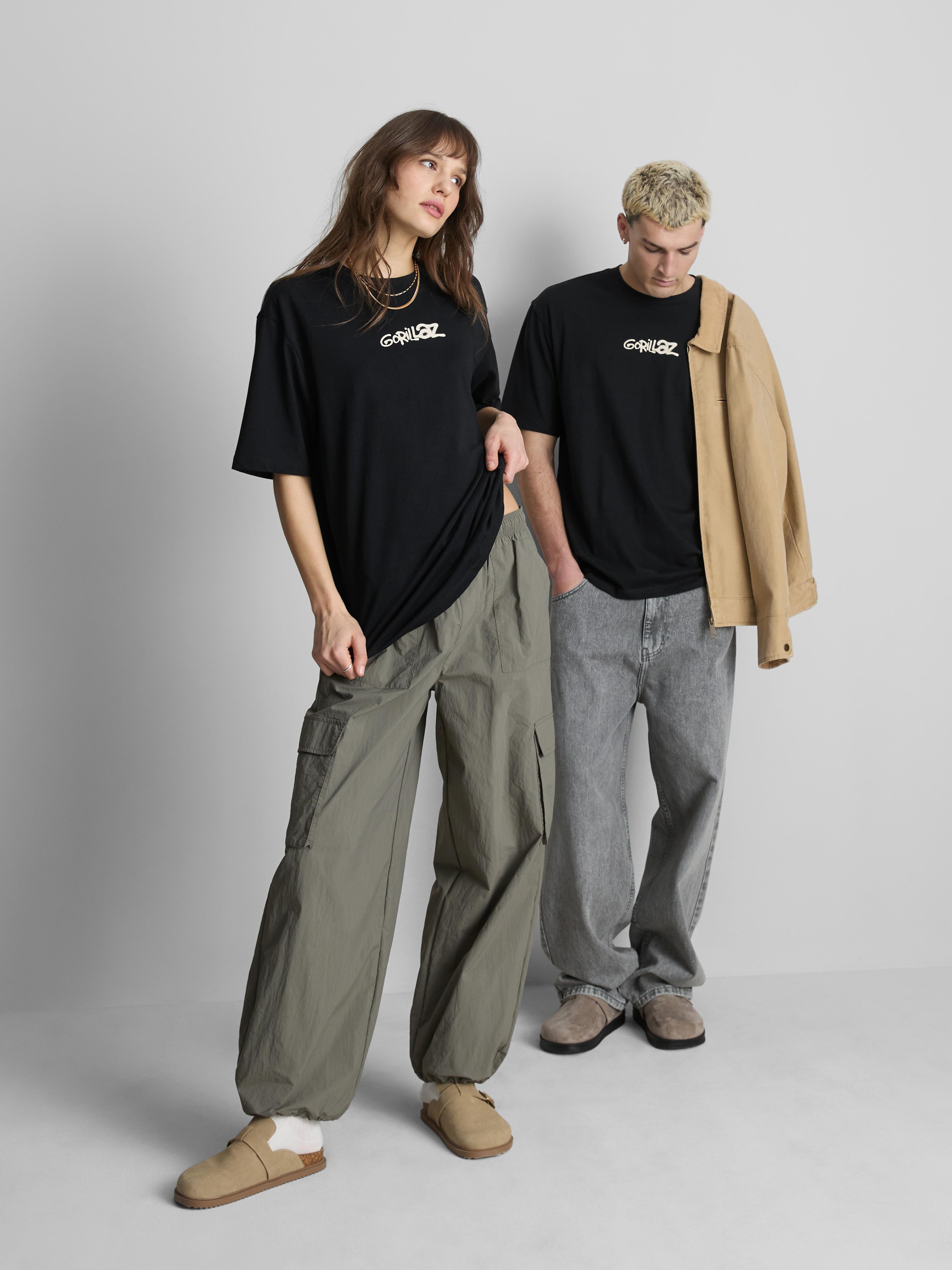 Gorillaz Band Logo Graphic Print Cotton T-Shirt