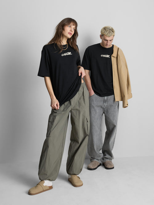 Gorillaz Band Logo Graphic Print Cotton T-Shirt