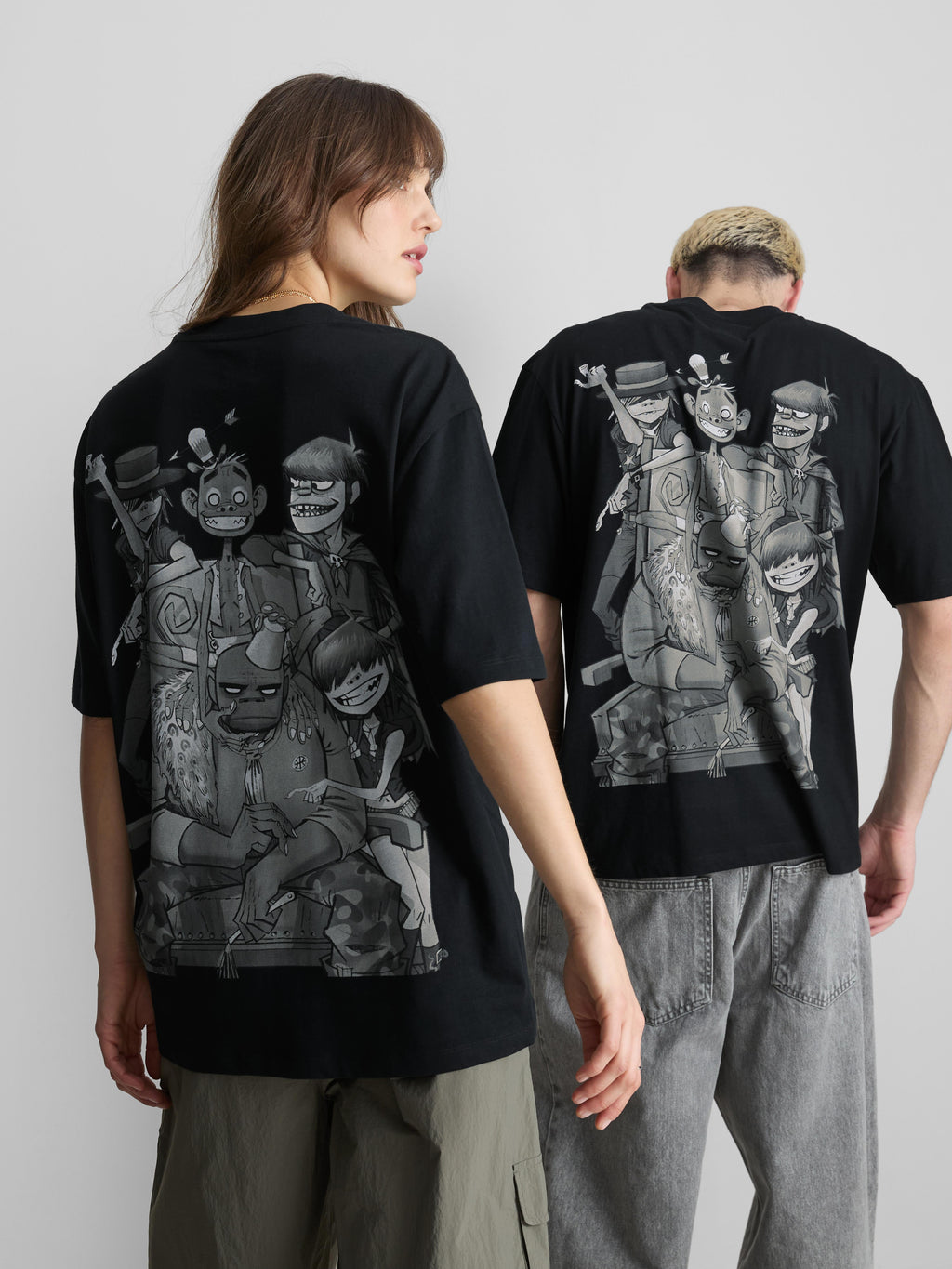 Gorillaz Band Logo Graphic Print Cotton T-Shirt